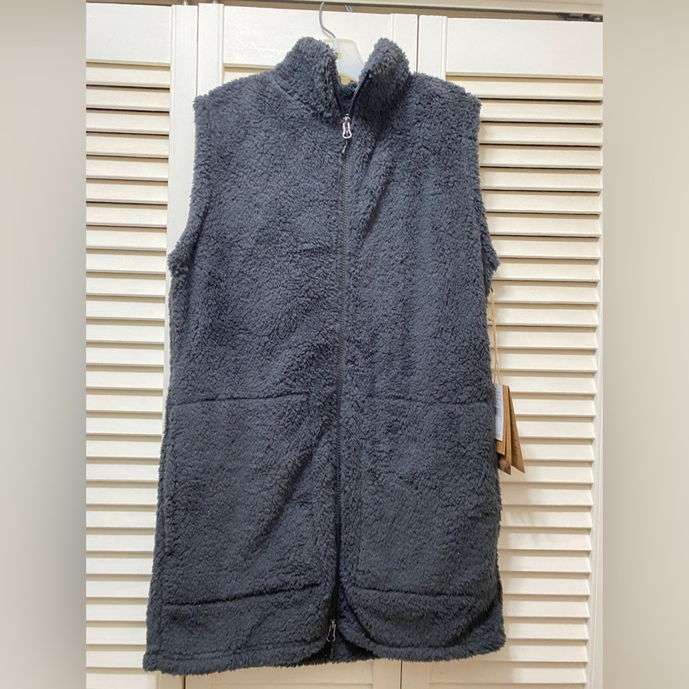 Stillwater charcoal long vest size small